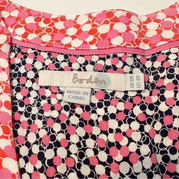 Boden Mollie Dot Circle Print Dress - 4 - Picture 6 of 16